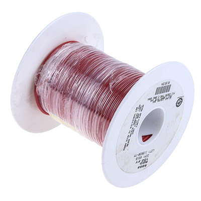 Alpha Wire Premium Series Red 1.23 mm² Hook Up Wire, 16 AWG, 19/0.29 mm, 30m, PTFE Insulation