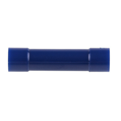 RS PRO Insulated Crimp Blade Terminal 26mm Blade Length, 1.5mm² to 2.5mm², 16AWG to 14AWG, Blue