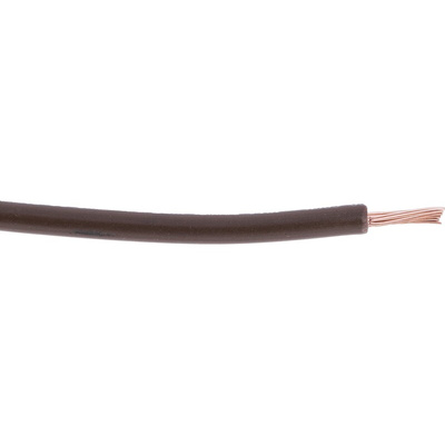 RS PRO Brown 1.5 mm² Hook Up Wire, 30/0.25 mm, 100m