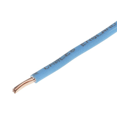 RS PRO Blue 2.5 mm² Hook Up Wire, 7/0.67 mm, 100m