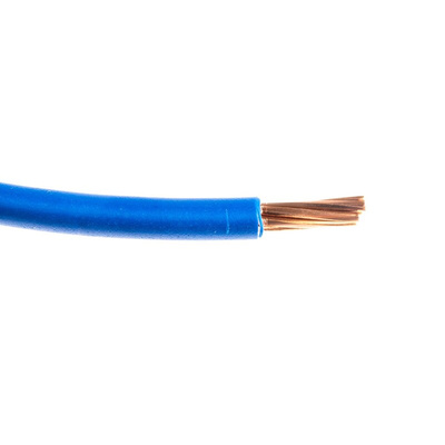 RS PRO Blue 10 mm² Hook Up Wire, 7/1.35 mm, 50m