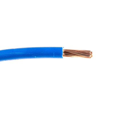 RS PRO Blue 10 mm² Hook Up Wire, 7/1.35 mm, 100m