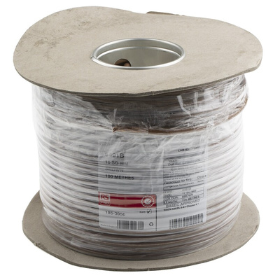 RS PRO Brown 10 mm² Hook Up Wire, 7/1.35 mm, 100m