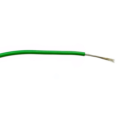 RS PRO Green 0.5 mm² Hook Up Wire, 20 AWG, 16/0.2 mm, 100m, PVC Insulation