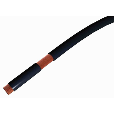 RS PRO Black 10 mm² Hook Up Wire, 8 AWG, 100m, PVC Insulation