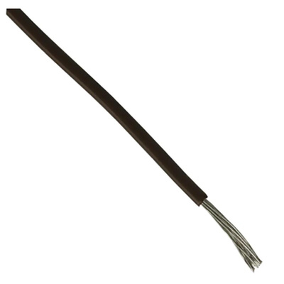 RS PRO Black 0.2 mm² Hook Up Wire, 24 AWG, 7/0.2 mm, 100m, PVC Insulation
