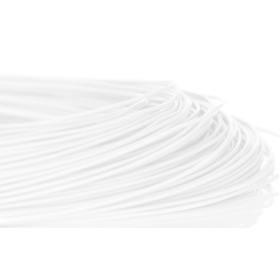 RS PRO White 0.08 mm² Hook Up Wire, 28 AWG, 1/0.32 mm, 50m, ETFE Insulation