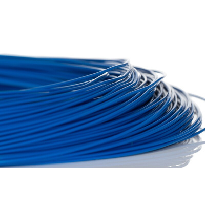 RS PRO Blue 0.05 mm² Hook Up Wire, 30 AWG, 1/0.25 mm, 50m, ETFE Insulation