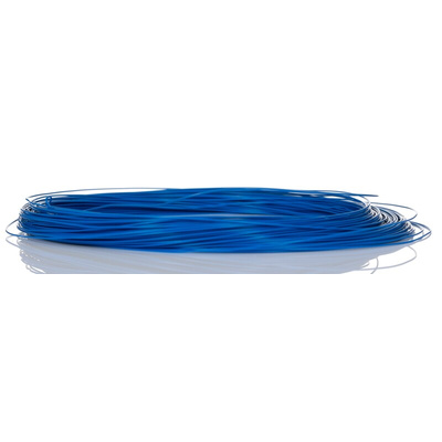 RS PRO Blue 0.05 mm² Hook Up Wire, 30 AWG, 1/0.25 mm, 50m, ETFE Insulation