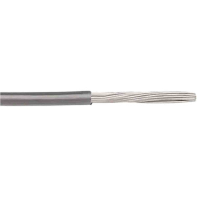 RS PRO Grey 1.3 mm² Hook Up Wire, 16 AWG, 1C, 30.5m, MPPE Insulation
