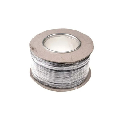 RS PRO Black 0.52 mm² Hook Up Wire, 20 AWG, 270/0.05 mm, 100m, Silicone Rubber Insulation
