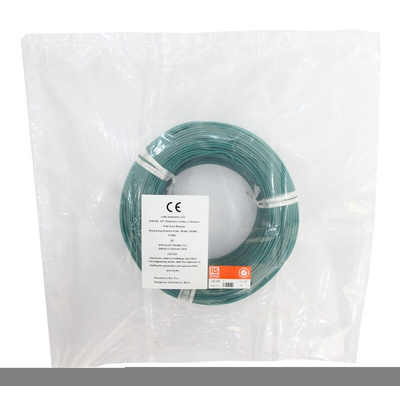 RS PRO Green 2.5 mm² Hook Up Wire, 462/0.08 mm, 5m, Silicone Rubber Insulation