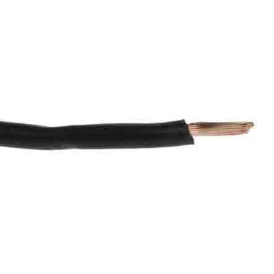 RS PRO Black 2.5 mm² Hook Up Wire, 14 AWG, 50/0.25 mm, 305m