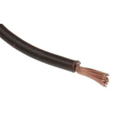 RS PRO Brown 2.5 mm² Hook Up Wire, 14 AWG, 50/0.25 mm, 305m