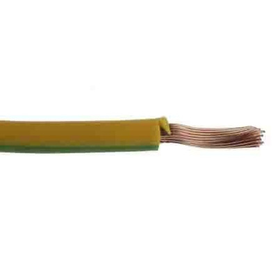 RS PRO Green/Yellow 2.5 mm² Hook Up Wire, 14 AWG, 50/0.25 mm, 305m