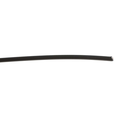 TE Connectivity Black 0.25 mm² Test Lead Wire, 24 AWG, 19/36, 100m, Polyalkene Insulation