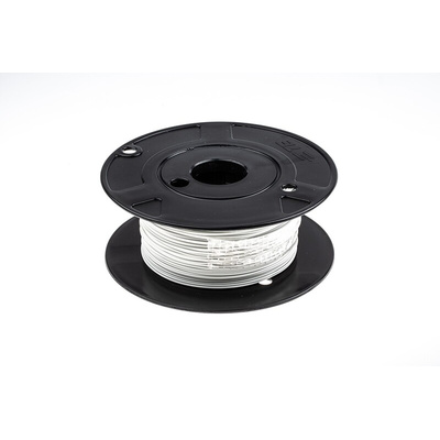 TE Connectivity White 0.6 mm² Harsh Environment Wire, 20 AWG, 19/32, 100m, Polyalkene Insulation