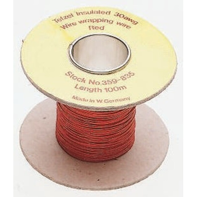 RS PRO Blue Hook Up Wire, 28 AWG, 100m, PVDF Insulation