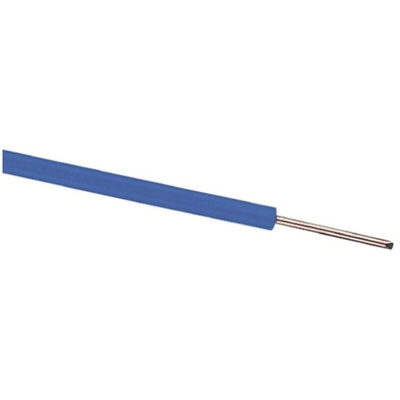 RS PRO Blue 0.5 mm² Hook Up Wire, 20 AWG, 1/0.8 mm, 500m, PVC Insulation