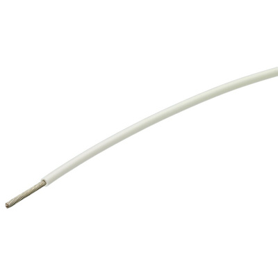 TE Connectivity White 1.3 mm² Hook Up Wire, 16 AWG, 19/0.3 mm, 300m, Polyalkene Insulation