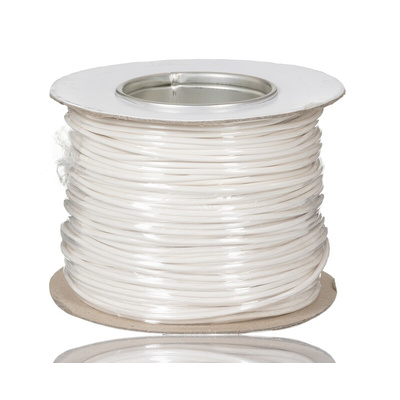 RS PRO White 2.5 mm² Hook Up Wire, 14 AWG, 45/0.25mm, 100m, PVC Insulation