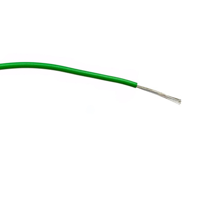 RS PRO Green 1 mm² Hook Up Wire, 32/0.2 mm, 500m, PVC Insulation