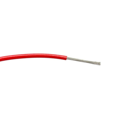 RS PRO Red 1 mm² Hook Up Wire, 32/0.2 mm, 100m, PVC Insulation