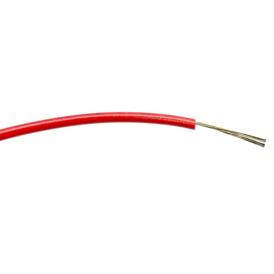 RS PRO Red 0.22 mm² Hook Up Wire, 7/0.2 mm, 100m, PVC Insulation