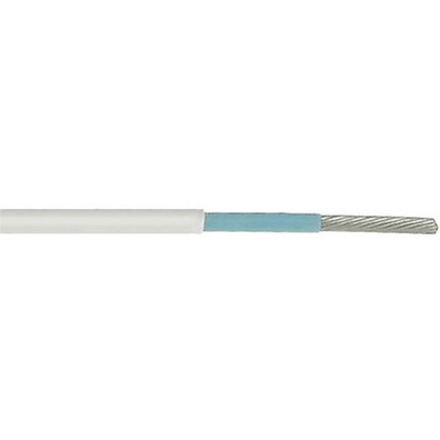 TE Connectivity 55A0811 Series White 0.6 mm² Hook Up Wire, 20 AWG, 19/32, 100m, ETFE Insulation