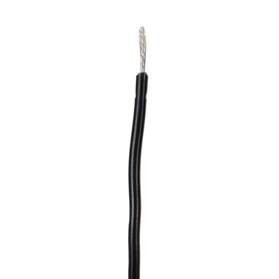 Alpha Wire 3075 Series Black 0.75 mm² Hook Up Wire, 18 AWG, 16/0.25 mm, 30m, PVC Insulation