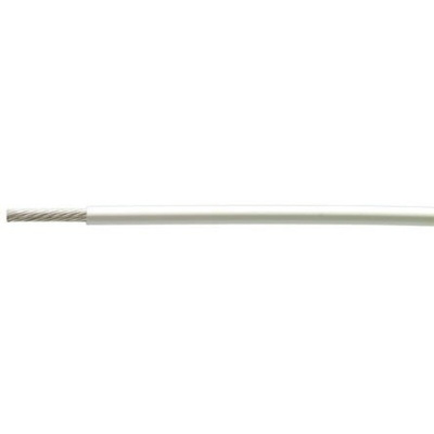 TE Connectivity 99M Series White 0.38 mm² Harsh Environment Wire, 22 AWG, 19/0.15 mm, 100m, PET Insulation