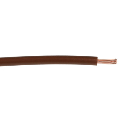 Prysmian 6491X Series Brown 2.5 mm² Hook Up Wire, 7/0.67 mm, 100m