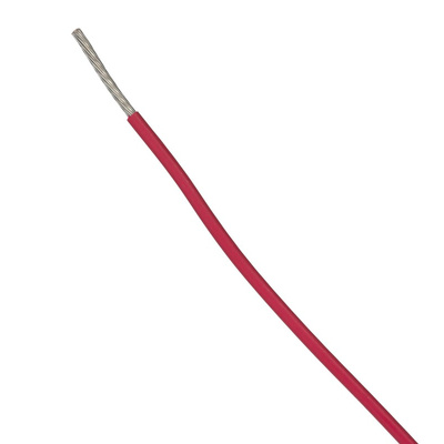 Alpha Wire EcoWire Series Red 0.75 mm² Hook Up Wire, 18 AWG, 16/0.25 mm, 30m, MPPE Insulation