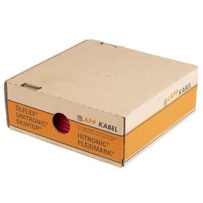 Lapp ÖLFLEX® H07Z-K 90° Series Red 1.5 mm² Hook Up Wire, 15 AWG, 100m