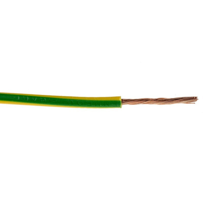 Lapp ÖLFLEX® Series Green/Yellow 1.5 mm² Hook Up Wire, 30/30, 100m, PVC Insulation