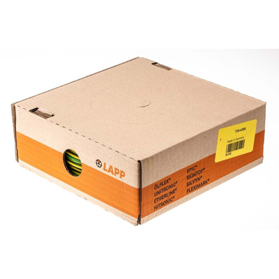Lapp ÖLFLEX® Series Green/Yellow 1.5 mm² Hook Up Wire, 30/30, 100m, PVC Insulation