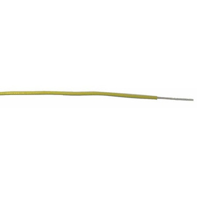 RS PRO Yellow 0.2 mm² Hook Up Wire, 24 AWG, 11/0.16 mm, 100m, XLPE Insulation