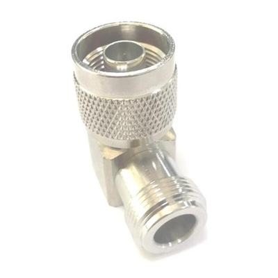 Right Angle 50Ω Coaxial Adapter Type N Plug to Type N Socket 6GHz
