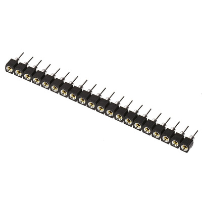2-1571994-0 | 20 Way TE Connectivity Straight Through Hole 2.54mm SIL Socket, Solder, 3A