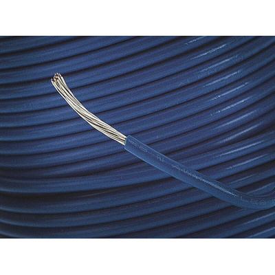 Alpha Wire Blue 0.4 mm² Hook Up Wire, 18 AWG, 16/0.25 mm, 30m, PVC Insulation