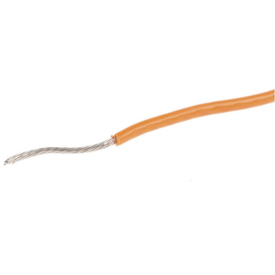 Alpha Wire Orange 0.52 mm² Hook Up Wire, 20 AWG, 10/0.25 mm, 30m, PVC Insulation