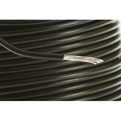 Alpha Wire Black 0.75 mm² Hook Up Wire, 18 AWG, 7/0.40 mm, 30m, SR-PVC Insulation