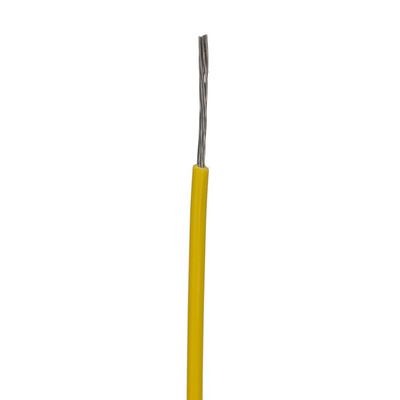 Alpha Wire 3051 Series Yellow 0.35 mm² Hook Up Wire, 22 AWG, 7/0.25 mm, 30m, PVC Insulation
