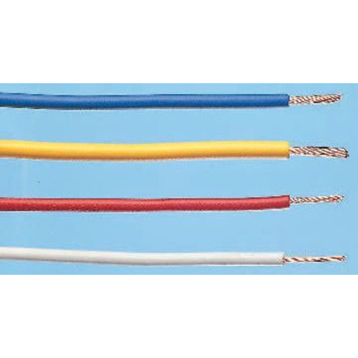 Alpha Wire Premium 3051 Series Grey 0.35 mm² Hook Up Wire, 22 AWG, 7/0.25 mm, 30m, PVC Insulation
