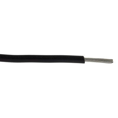 Alpha Wire 3079 Series Black 2.1 mm² Hook Up Wire, 14 AWG, 41/0.25 mm, 30m, PVC Insulation