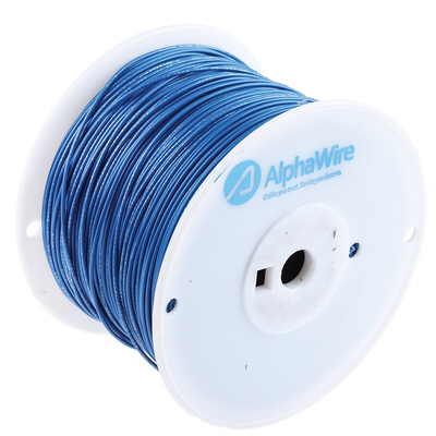 Alpha Wire Premium Series Blue 0.81 mm² Hook Up Wire, 18 AWG, 16/0.25 mm, 305m, PVC Insulation