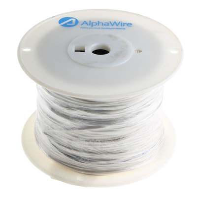 Alpha Wire Premium Series White 0.51 mm² Hook Up Wire, 20 AWG, 10/0.25 mm, 305m, PVC Insulation
