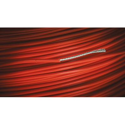 Alpha Wire Orange 0.51 mm² Hook Up Wire, 20 AWG, 10/0.25 mm, 305m, PVC Insulation