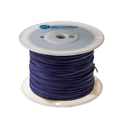 Alpha Wire Premium Series Purple 0.51 mm² Hook Up Wire, 20 AWG, 10/0.25 mm, 305m, PVC Insulation