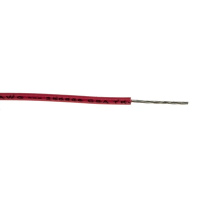 Alpha Wire Hook Up Wire Series Red 0.23 mm² Harsh Environment Wire, 24 AWG, 7/0.20 mm, 305m, PVC Insulation